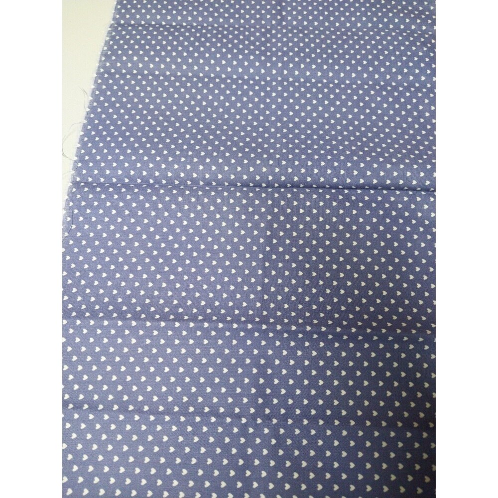 1/4 Yard Joan Kessler Concord Fabrics Purple with White Hearts
